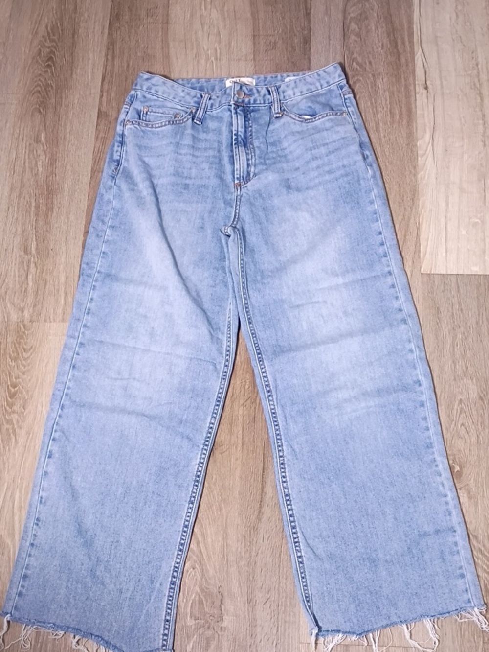 OAT New York Light Blue High-Rise Wide Jeans